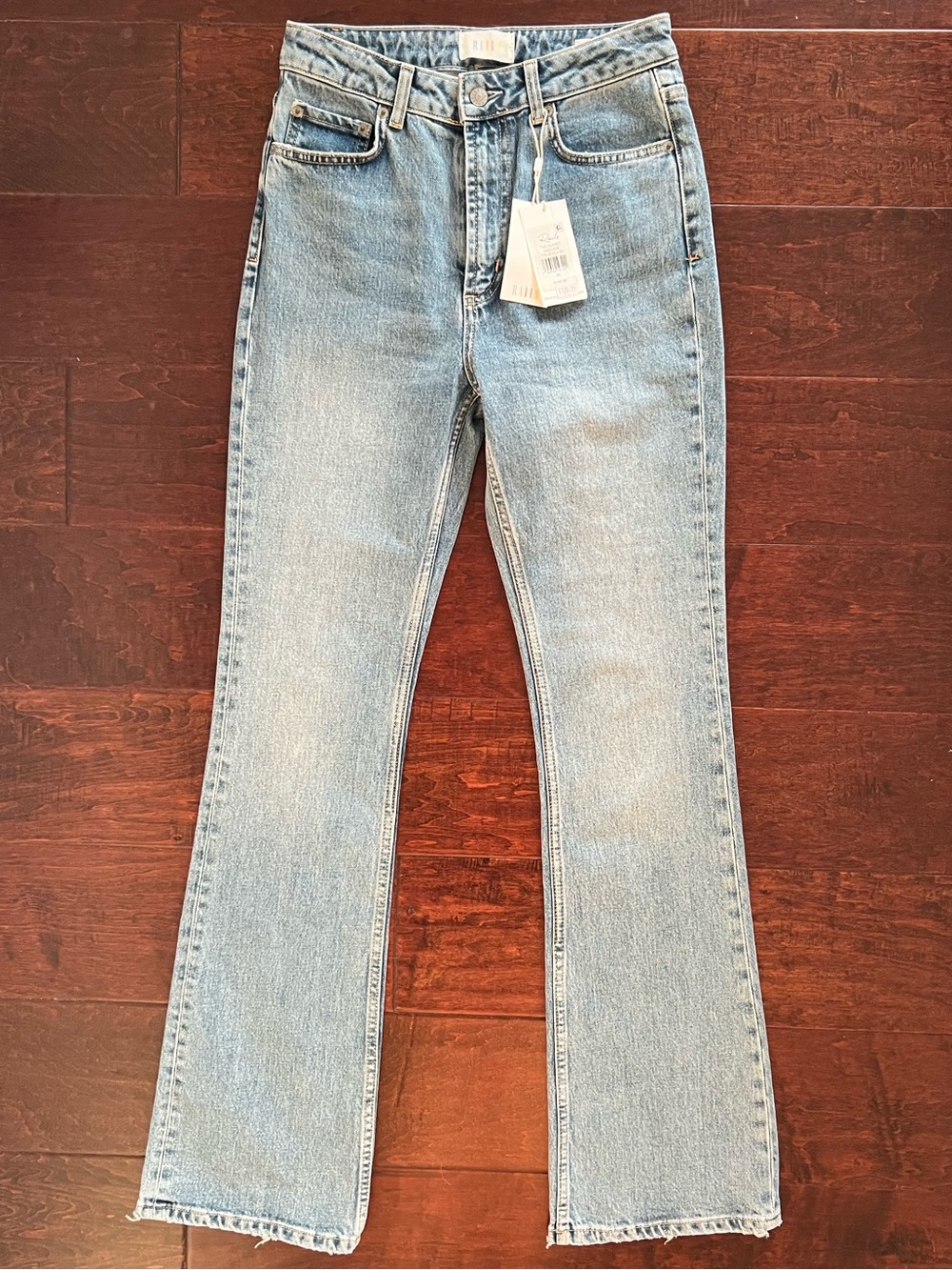 Rails Light Blue Flare High-Rise Jeans